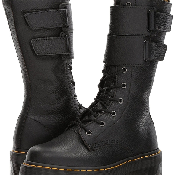 BRAND NEW Rare Dr. Martens JAGGER 10 Eye Tall Combat Platform Boots Velcro Doc - Picture 13 of 16